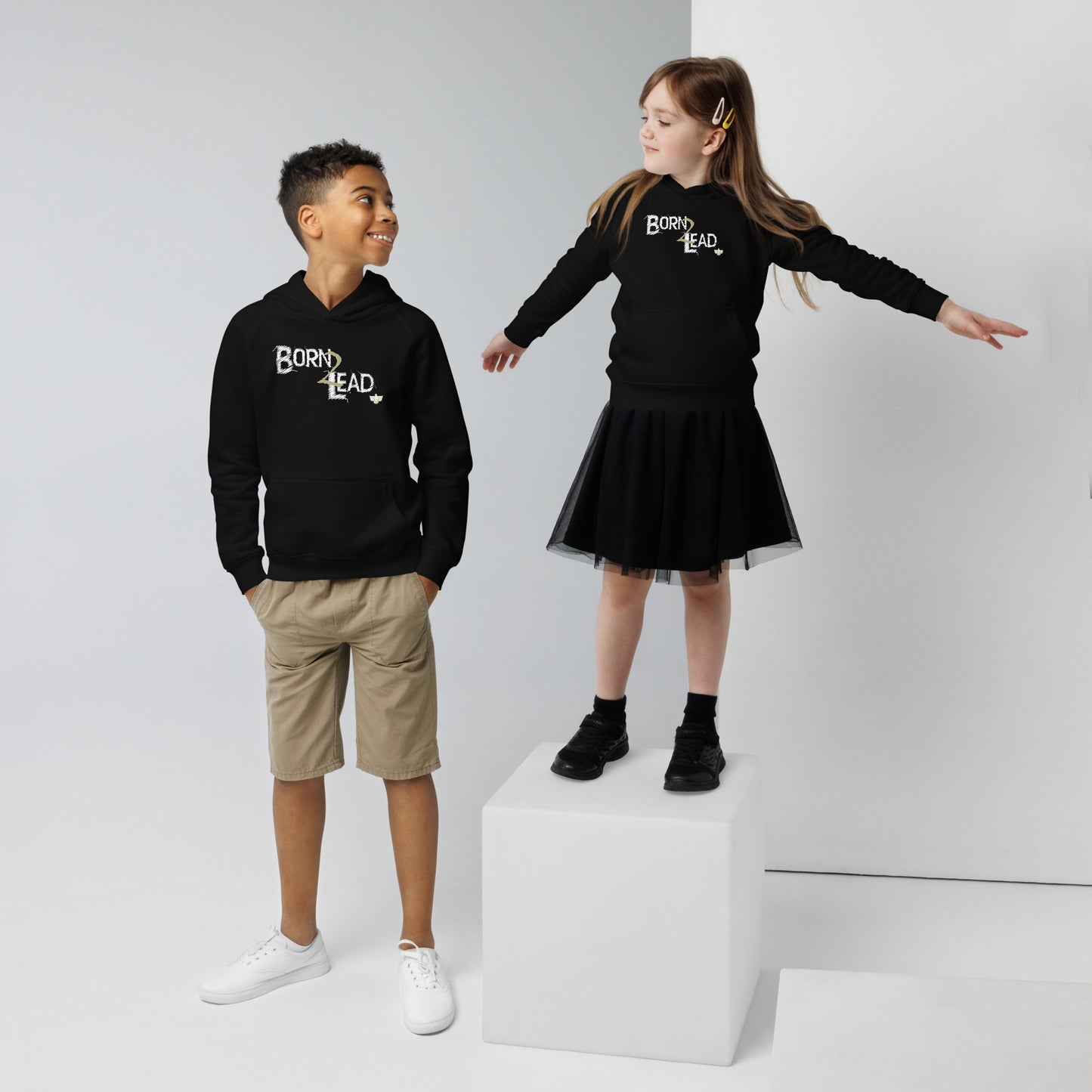 Born 2 Lead Kids Unisex Eco Hoodie