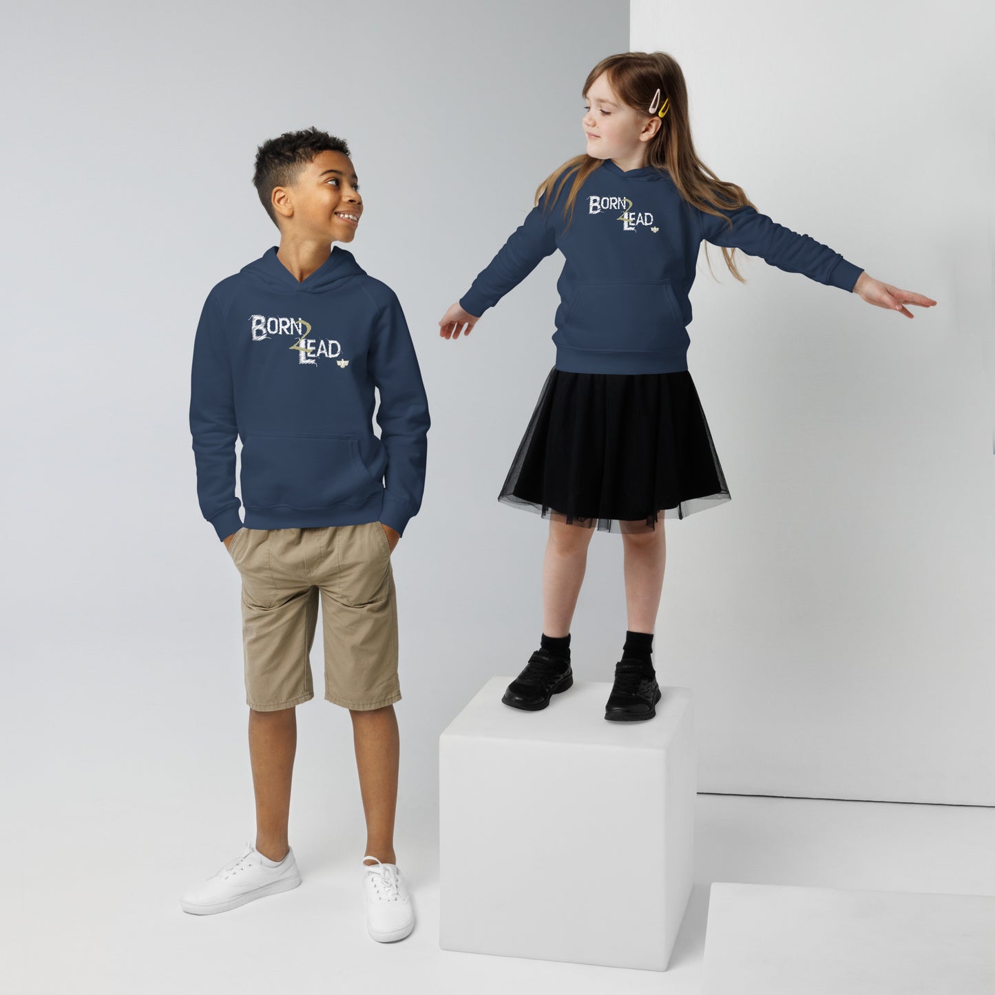 Born 2 Lead Kids Unisex Eco Hoodie